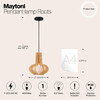 Миниатюра фото подвесной светильник maytoni roots mod193pl-01w | 220svet.ru