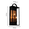 Миниатюра фото уличный настенный светильник favourite lume 4299-3w | 220svet.ru