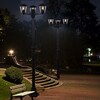 Миниатюра фото садово-парковый светильник reluce 08304-0.7-001sj 2,2m bk | 220svet.ru