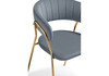 Миниатюра фото стул woodville kamelia 1 gray / gold 15471 | 220svet.ru