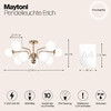 Миниатюра фото потолочная люстра maytoni erich mod221pl-10g | 220svet.ru