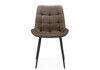 Миниатюра фото стул на металлокаркасе woodville челси к коричневый (zd 233) / черный np 632537 | 220svet.ru