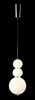 Миниатюра фото подвесной светодиодный светильник crystal lux desi sp3 chrome/white | 220svet.ru
