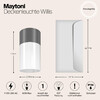 Миниатюра фото уличный светильник maytoni willis o418cl-01gr | 220svet.ru