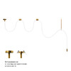 Миниатюра фото потолочный светильник loft it thread 10388b brass | 220svet.ru