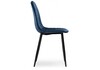 Миниатюра фото стул capri dark blue / black | 220svet.ru