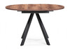Миниатюра фото стол деревянный раскладной woodville трейси дуб делано темный / черный 533166 | 220svet.ru
