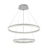 Миниатюра фото подвесная светодиодная люстра profit light 6035/2 wht | 220svet.ru