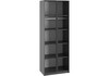 Миниатюра фото шкаф двухстворчатый woodville кассий 80 2-х ств графит 679658 | 220svet.ru