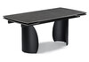 Миниатюра фото керамический стол раскладной woodville готланд ink gray / черный 588030 | 220svet.ru
