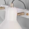 Миниатюра фото настенный светильник с поворотными плафонами eurosvet canotier 20083/2 белый/золото | 220svet.ru