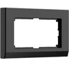 Миниатюра фото рамка werkel stark для двойной розетки черный w0081808 4690389162107 | 220svet.ru