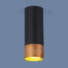 Миниатюра фото потолочный светильник elektrostandard dln102 gu10 черный/золото 4690389148774 | 220svet.ru
