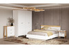 Миниатюра фото двуспальная кровать 160х200 woodville теодора графит / крафт золотой 587591 | 220svet.ru