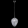 Миниатюра фото подвесной светильник crystal lux charme sp1+1 led chrome/transparent | 220svet.ru