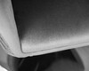 Миниатюра фото кресло дизайнерское dobrin edison lm-8600-10672 серый велюр | 220svet.ru