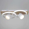 Миниатюра фото потолочный светильник reluce 29560-0.3-2+2 wh+wood | 220svet.ru
