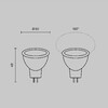 Миниатюра фото светодиодная лампа mr16 8вт 6500k gu5.3 voltega sofit gu5.3 3255 | 220svet.ru