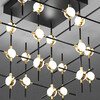 Миниатюра фото потолочный светильник molecular 36 black/gold delight collection | 220svet.ru