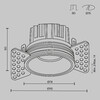 Миниатюра фото встраиваемый светильник светодиодный maytoni round dl058-12w2.7k-trs-b | 220svet.ru