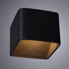 Миниатюра фото настенный светодиодный светильник arte lamp scatola a1423ap-1bk | 220svet.ru