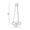 Миниатюра фото подвесной светильник azzardo donut sq pendant 60 cct az2667 | 220svet.ru