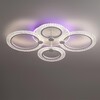 Миниатюра фото потолочный светильник светодиодный rgb lumion molly 8017/60cl белый | 220svet.ru