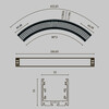 Миниатюра фото радиусный профиль к светодиодной ленте maytoni led strip alm-3535r-b-d-90°-0.8m | 220svet.ru