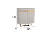 Миниатюра фото комод высокий garda decor 58db-chh14803 | 220svet.ru