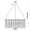 Миниатюра фото подвесная люстра escada astley 2104/8s | 220svet.ru