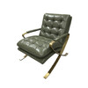 Миниатюра фото кресло roomers c0251-1d/b135#green | 220svet.ru