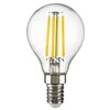 Миниатюра фото лампа светодиодная филаментная e14 6w 2800k шар прозрачный 933802 | 220svet.ru