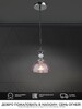 Миниатюра фото подвесной светильник seven fires leki wd3629/1p-cr-pk | 220svet.ru