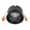 Миниатюра фото встраиваемый светодиодный светильник iledex mars 112-12w-d80-3000k-24dg-bk | 220svet.ru