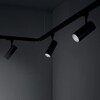 Миниатюра фото трековый светодиодный светильник ideal lux smile 30w cri80 24 3000k bk | 220svet.ru
