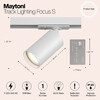 Миниатюра фото трековый светильник maytoni track lamps tr020-1-gu10-w | 220svet.ru