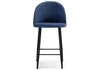 Миниатюра фото барный стул амизуре темно-синий / черный матовый | 220svet.ru