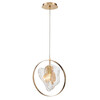 Миниатюра фото подвесной светильник delight collection p60669-1 gold/clear | 220svet.ru