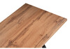 Миниатюра фото стол деревянный woodville алеста лофт 120 25 мм дуб вотан / черный матовый 506952 | 220svet.ru
