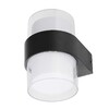 Миниатюра фото уличный настенный светодиодный светильник uniel ulu-p22b-2x5w/4000k ip65 black ul-00010516 | 220svet.ru