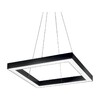 Миниатюра фото подвесной светодиодный светильник ideal lux oracle d50 square nero | 220svet.ru