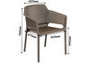 Миниатюра фото пластиковый стул woodville сирион капучино 678665 | 220svet.ru