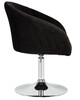 Миниатюра фото кресло дизайнерское dobrin edison lm-8600-10674 черный велюр | 220svet.ru