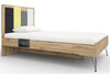 Миниатюра фото полутораспальная кровать woodville нобира дуб ирландский 515116 | 220svet.ru