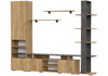Миниатюра фото готовые гостиные woodville frenchie дуб золотой / камень темный 499611 | 220svet.ru