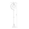 Миниатюра фото уличный cветильник elektrostandard talli f gl 3002f черный a038485 | 220svet.ru