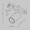 Миниатюра фото трековый магнитный светодиодный светильник maytoni focus led basity tr176-1-5wtw-m-b | 220svet.ru