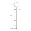 Миниатюра фото торшер uniel uml-t521 e27 black/black ul-00012407 | 220svet.ru