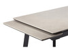 Миниатюра фото керамический стол раскладной 120(180)х80 woodville норман carmen light grey / черный 622887 | 220svet.ru