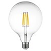 Миниатюра фото лампа светодиодная филаментная lightstar led filament e27 10w 4000k груша прозрачная 933204 | 220svet.ru